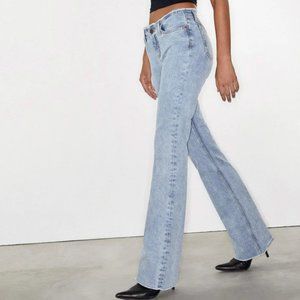Motel Frayed Low Rise Jeans